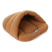 Velvet & Polyester Pet Cave Bed with Support Rod – BurrowRest™