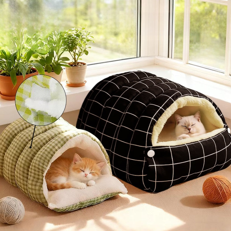 Convertible Pet Cave Bed with Removable Cover – Truddel