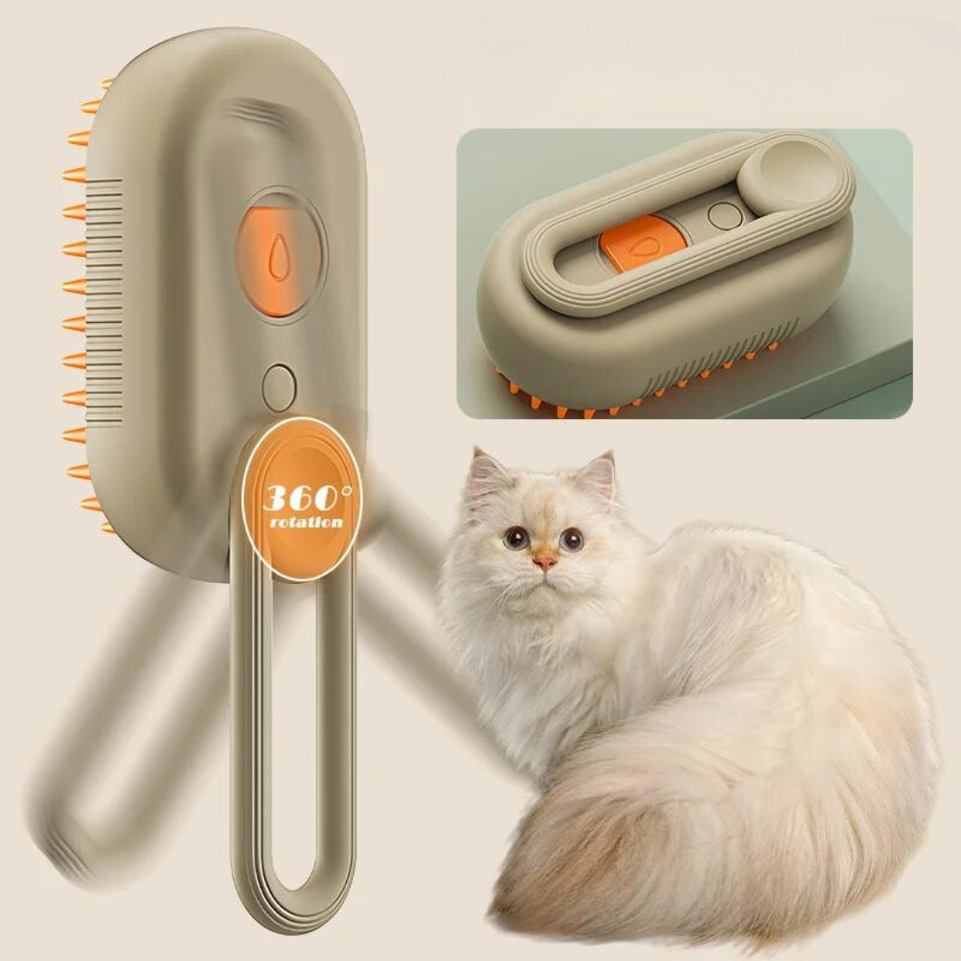 Steam Pet Grooming Brush – Hair Remover for Dogs & Cats – Steamzo™