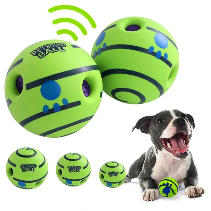 Interactive Giggle Sound Ball Dog Toy with Easy-Grip Design – Gigglo™