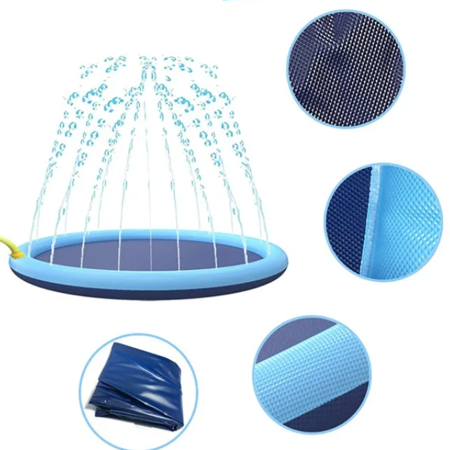 Inflatable Pet Sprinkler Splash Pad for Outdoor Water Fun – AquaSprout™
