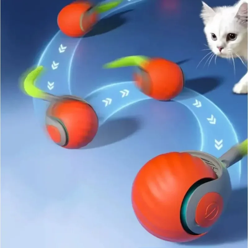Automatic Rolling Ball Pet Toy, USB Rechargeable Motion Ball – Orbix™