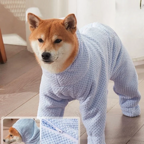 Absorbent Pet Bathrobe Towel, Quick-Dry Coral Fleece – Toweza™