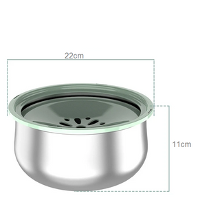 Anti-Splash Stainless Steel Floating Pet Bowl, 4L Capacity – Calmora™