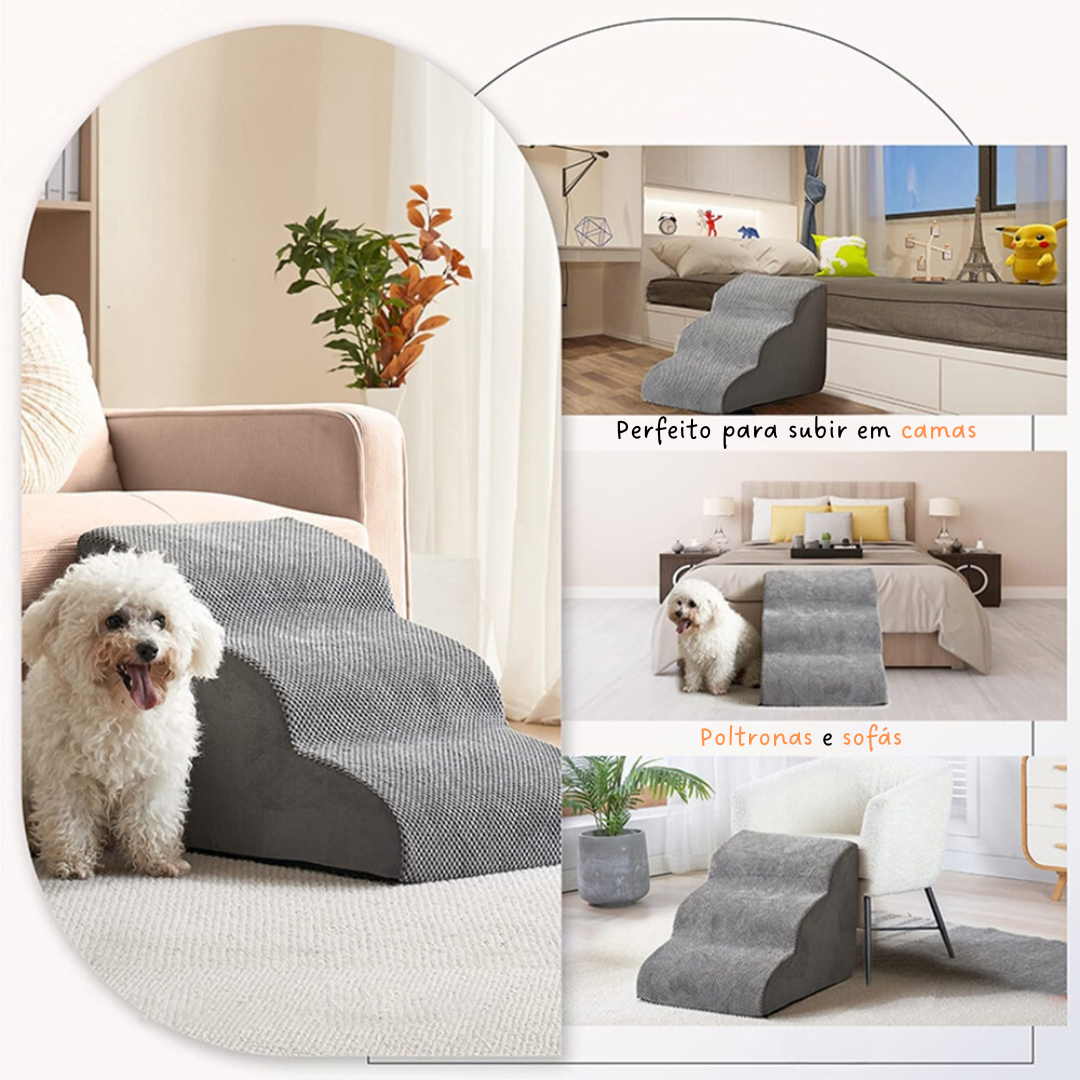 Non-Slip Memory Foam Pet Stairs for Dogs & Cats – Klimbo™