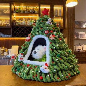 Christmas Tree Pet Cave Bed DIY Decorating Kit – MerryNook™