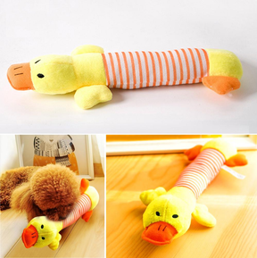 Cotton Animal Pet Toy 9.8-Inch Elephant, Duck or Pig – CritterToss™