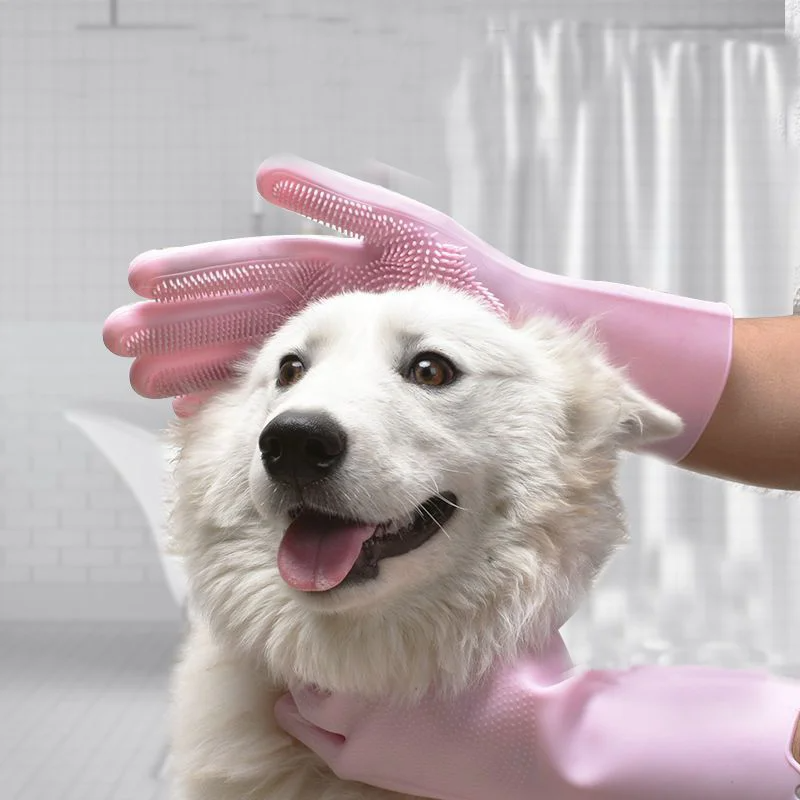 Silicone Pet Bathing Glove for Dogs & Cats – PawMitt™