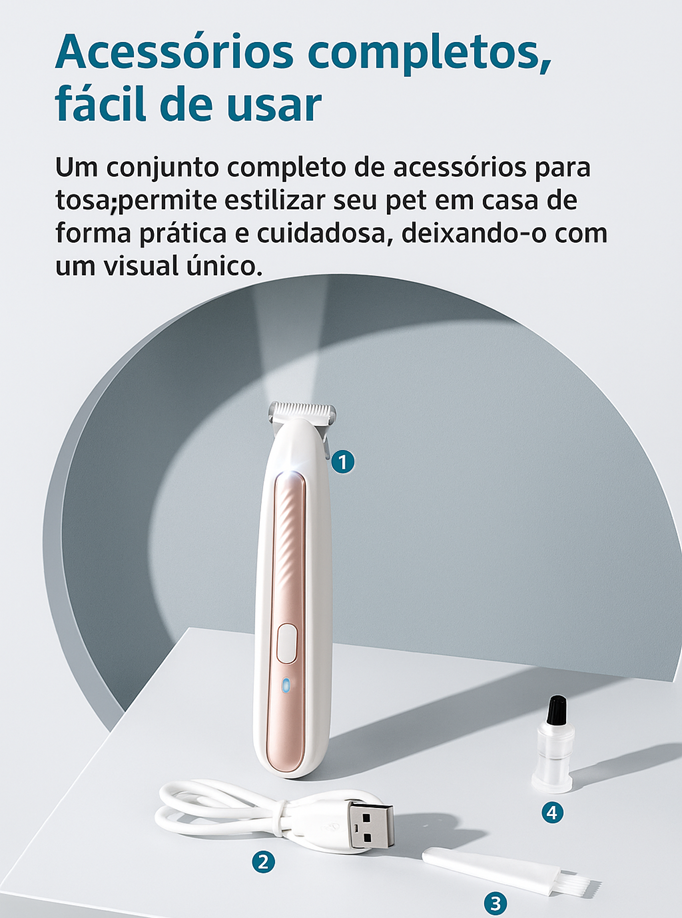 LED Pet Hair Trimmer for Dogs & Cats – Glimmo™