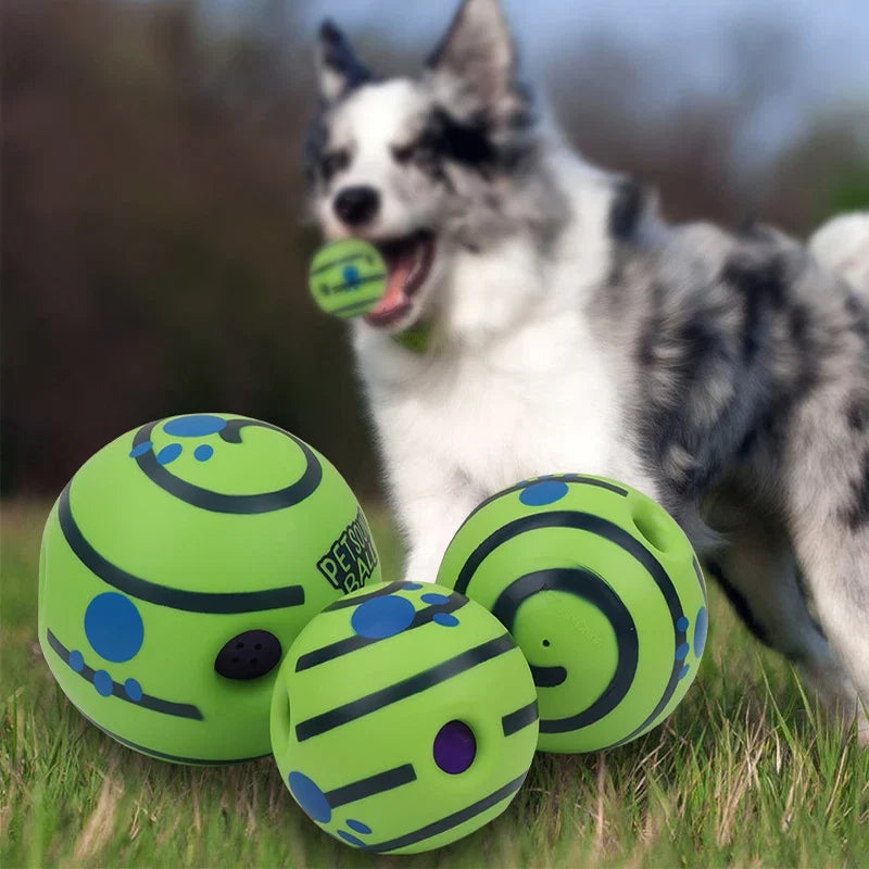 Interactive Giggle Sound Ball Dog Toy with Easy-Grip Design – Gigglo™