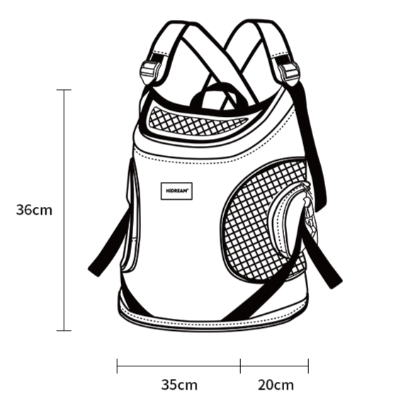 Nylon Pet Transport Backpack Carrier for Small Pets – Renlo™