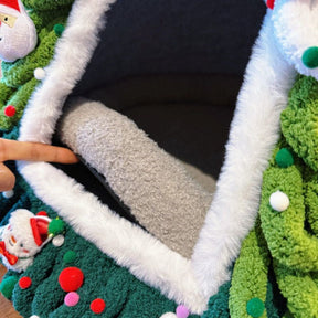 Christmas Tree Pet Cave Bed DIY Decorating Kit – MerryNook™