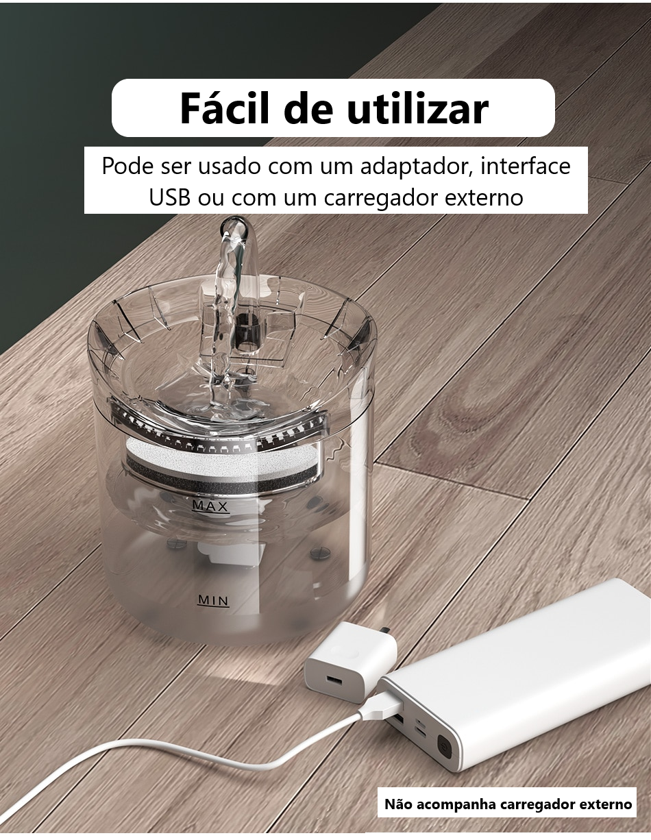 Automatic Pet Water Fountain with Carbon Filter – Clarivo™