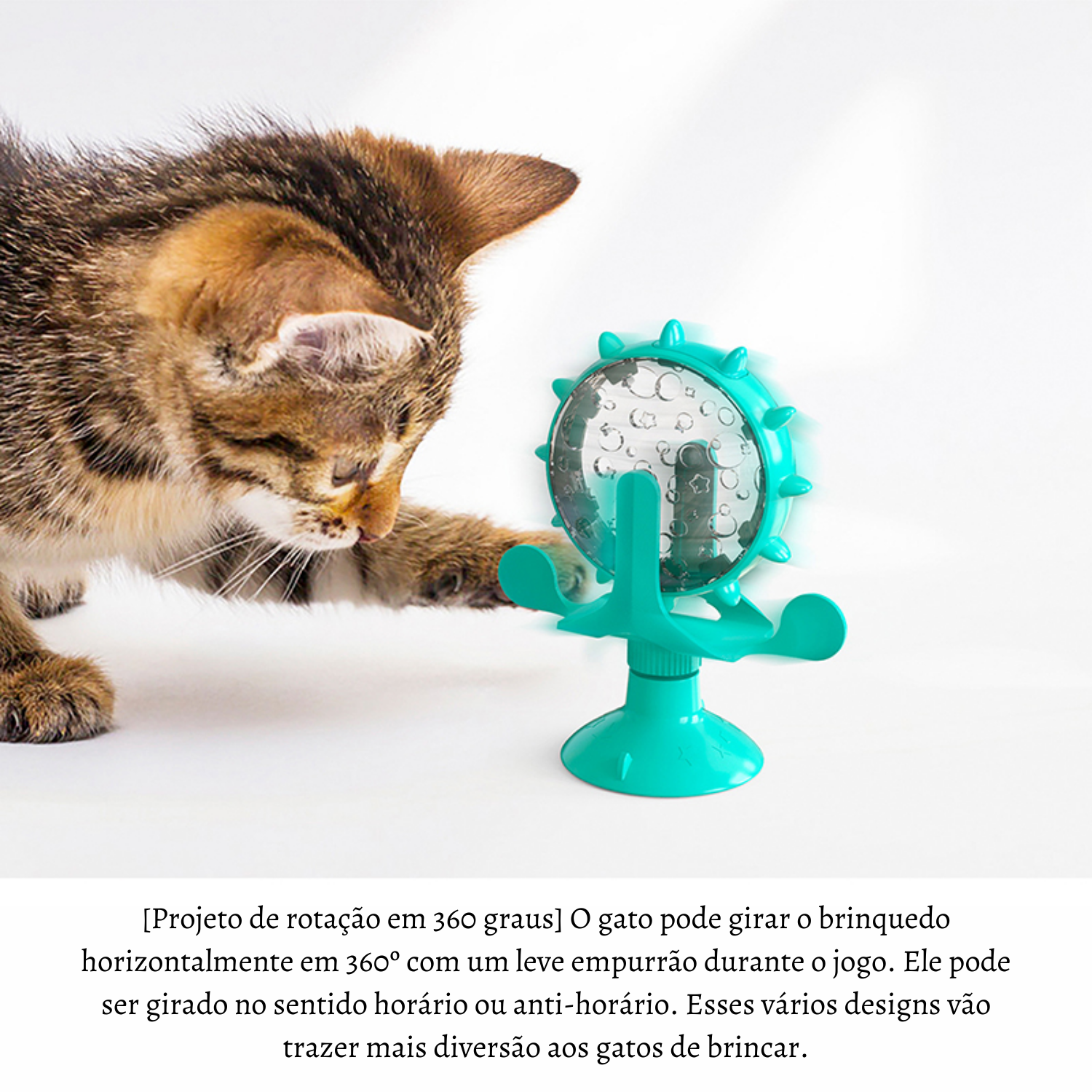 360° Spinning Treat Dispenser Interactive Pet Toy – Spinza™