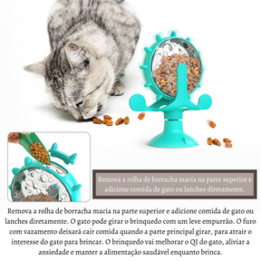 360° Spinning Treat Dispenser Interactive Pet Toy – Spinza™