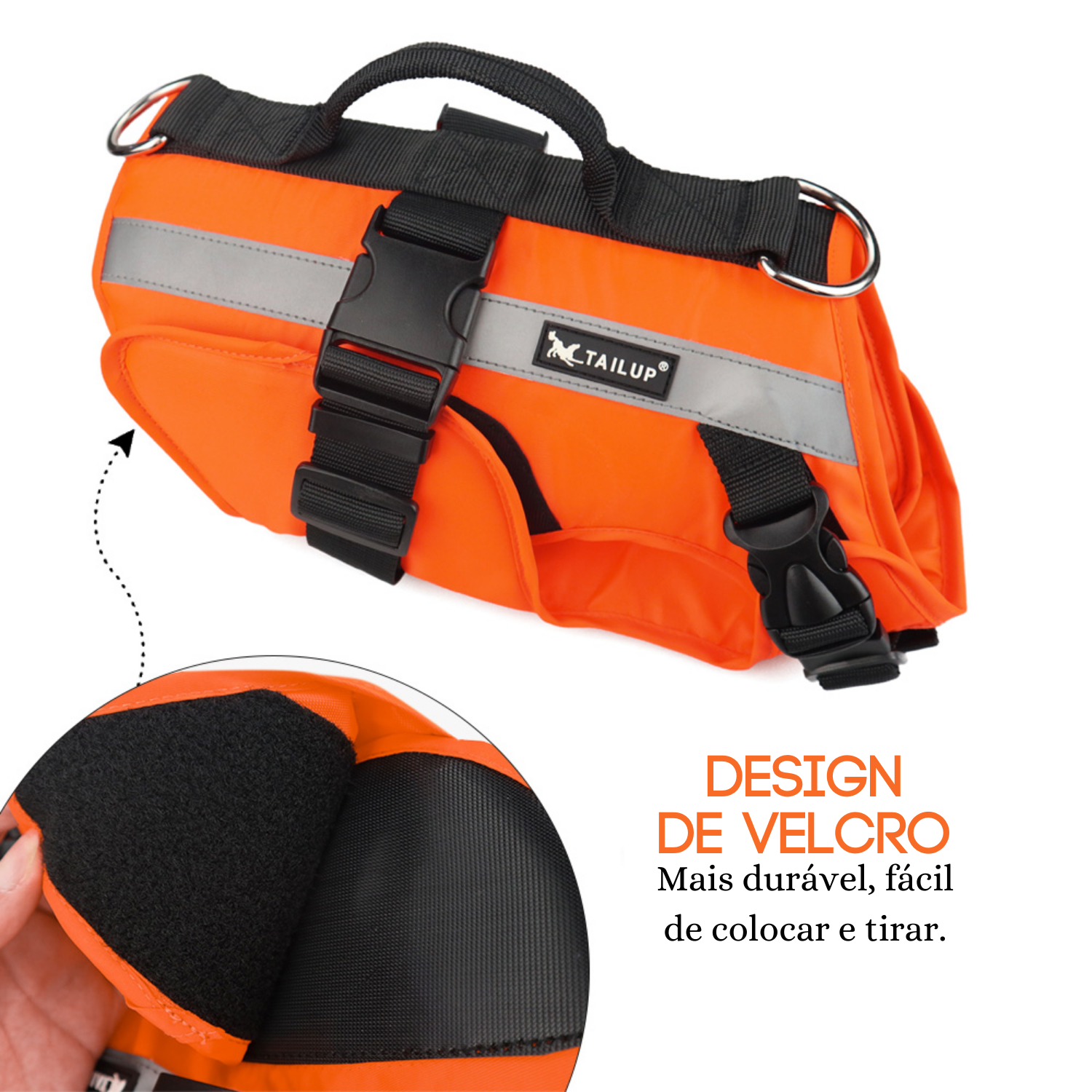 Pet Life Jacket with Reflective Strap & Quick-Release Velcro – Floatwyn™