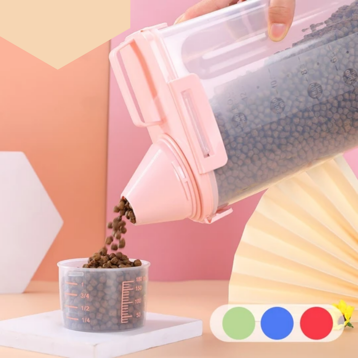 Pet Food Storage & Dispenser Container – Freshvo™