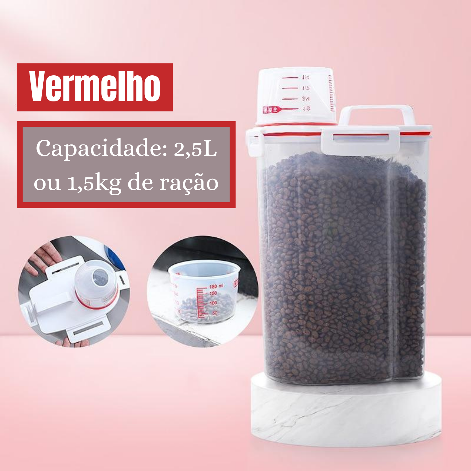 Pet Food Storage & Dispenser Container – Freshvo™