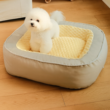 Leather Pet Bed for Large Dogs with Removable Washable Cover – LeatherLoft™
