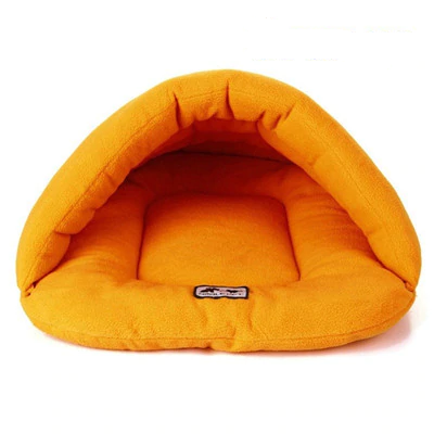 Velvet & Polyester Pet Cave Bed with Support Rod – BurrowRest™