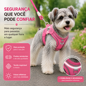 Pet Collar & Leash Set – Waterproof Reflective Nylon – Trotta™