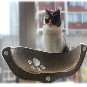 Suspended Cat Window Perch with Suction Cups – Ledgo™