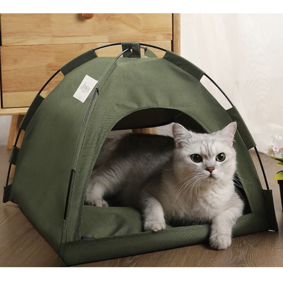 Breathable Pet Tent with Removable Cushion – CozyCamp™