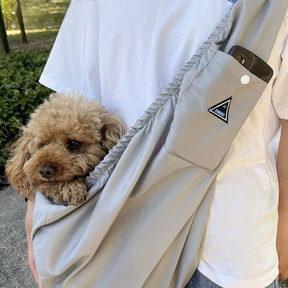Side Sling Pet Carrier Bag with Safety Hook Leash – Sidra™