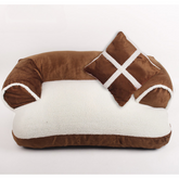 Velvet Pet Bed with Removable Cover & Non-Slip Base – Restelle™