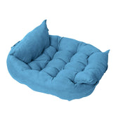 3-in-1 Velvet Pet Bed with Convertible Design – Page™