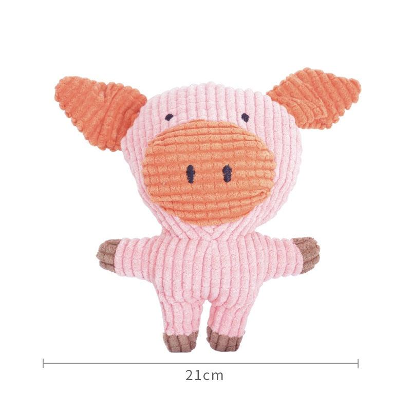 Cute Interactive Cotton Plush Animal Toy for Pets – Snugpaw™