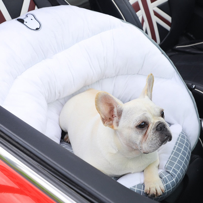 Pet Car Seat with Seat Belt Attachment & Bed Design – Milani
