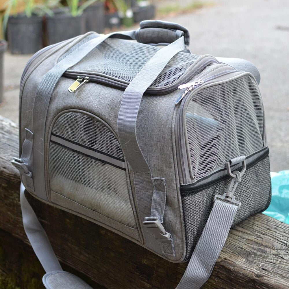 Waterproof Pet Carrier Bag with Ventilated Mesh Windows – Bexly™