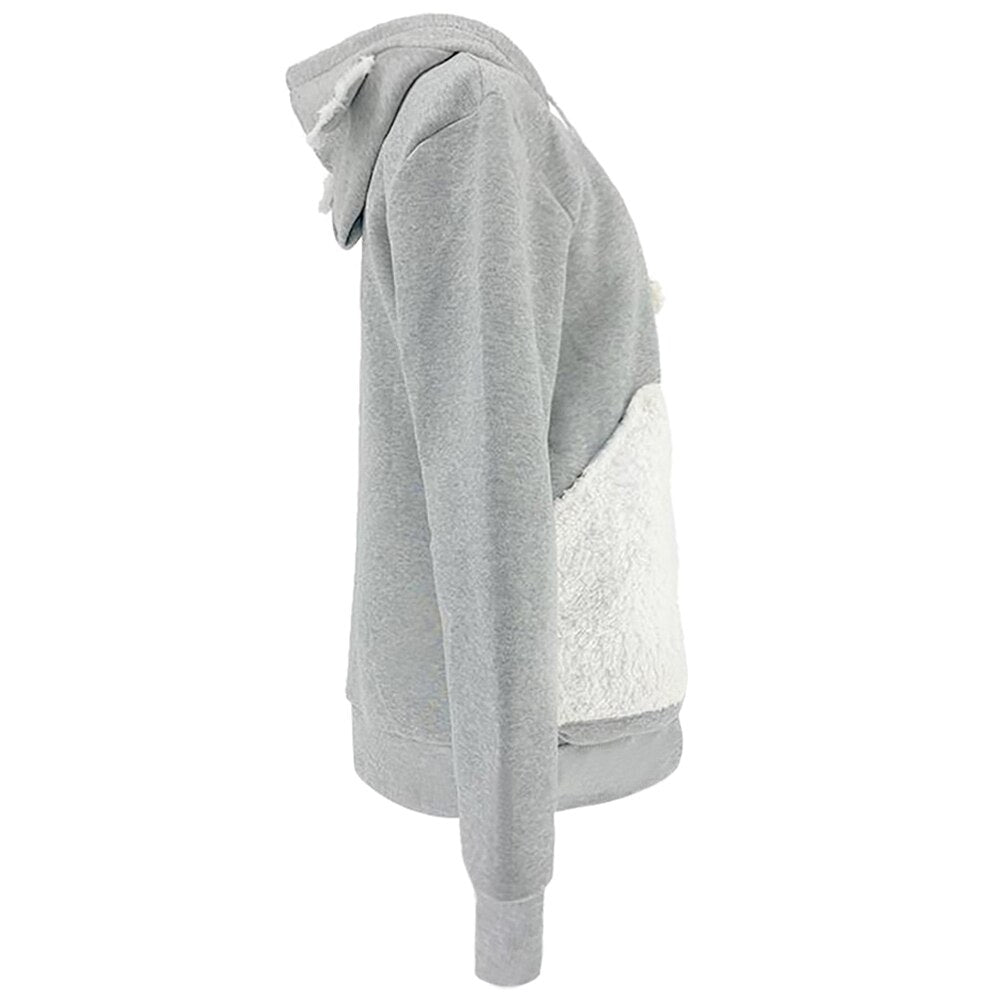 Kangaroo Pouch Pet Carrier Hoodie, Plush Hooded Sweatshirt – Tavo™