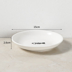 Elevated Porcelain Pet Bowl with Iron Stand – Ceramire™