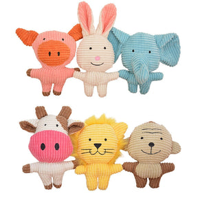 Cute Interactive Cotton Plush Animal Toy for Pets – Snugpaw™