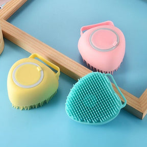 Silicone Bath Massaging Shampoo Brush for Pets – Lathero™