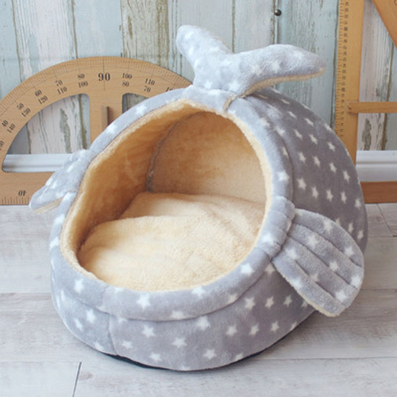 Cozy Pet Cave Bed with Removable Cushion – Nestelle™