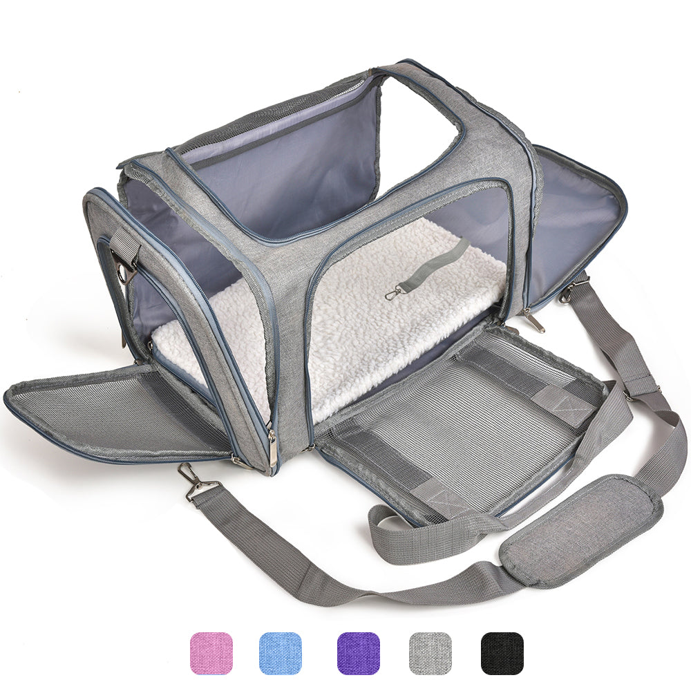 Airline-Approved Pet Carrier Bag with Padded Shoulder Strap – SkyTote™