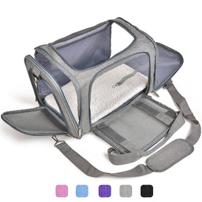 Airline-Approved Pet Carrier Bag with Padded Shoulder Strap – SkyTote™
