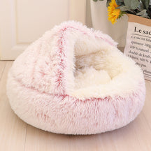 Convertible Cotton Puff Pet Bed with Removable Cover – Cozara™