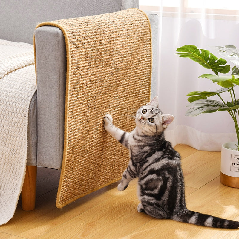 Sisal Cat Scratching Mat - Rollable Furniture Protector – Kratzo™