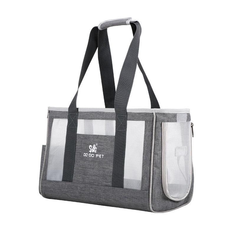 Pet Carrier Bag with Top & Side Zip Access and Safety Strap – Kajo™