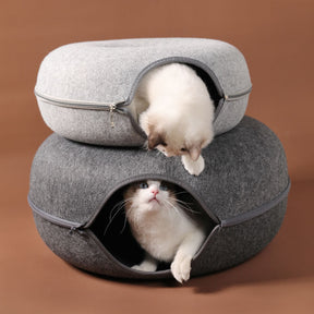 Round Tunnel Pet House with Full-Zip Opening – Viko