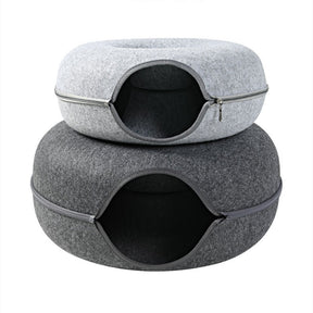 Round Tunnel Pet House with Full-Zip Opening – Viko