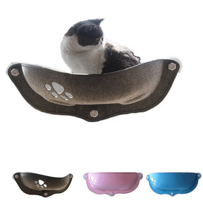 Suspended Cat Window Perch with Suction Cups – Ledgo™