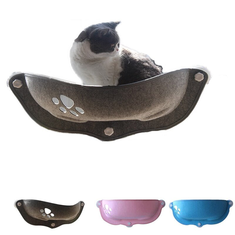 Suspended Cat Window Perch with Suction Cups – Ledgo™