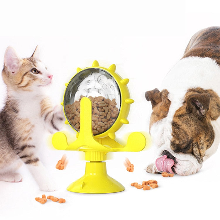 360° Spinning Treat Dispenser Interactive Pet Toy – Spinza™