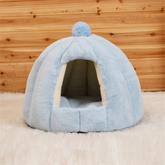 Soft Pet House Bed with Removable Cushion – HavenPuff™