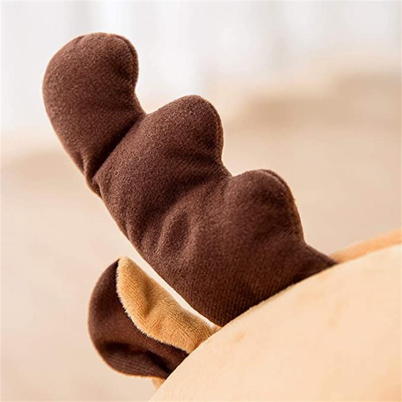 Antler-Shaped Pet Cave Bed with Removable Cushion – DeerDen™